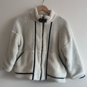 Zara Shearling Jacket Girl Size 9-10